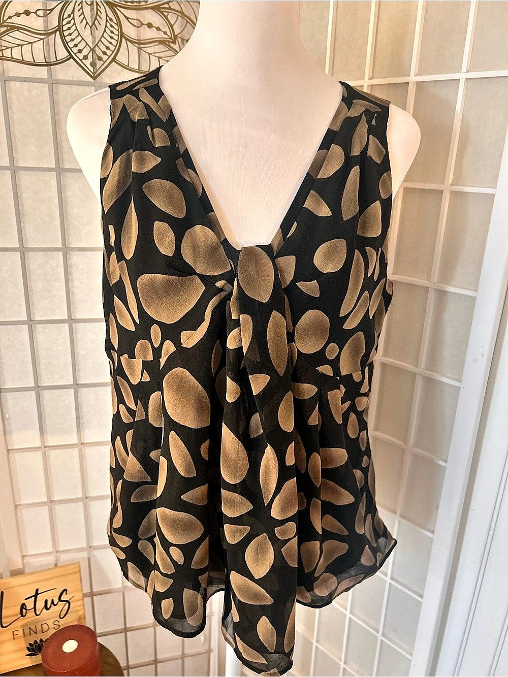 Talbots Pure Silk Sleeveless Shell Top – Size 8